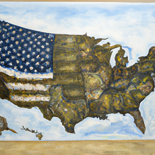 map of the united states of america as painted by jan matejko